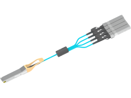 40G QSFP+ 转4x 10G SFP+ AOC